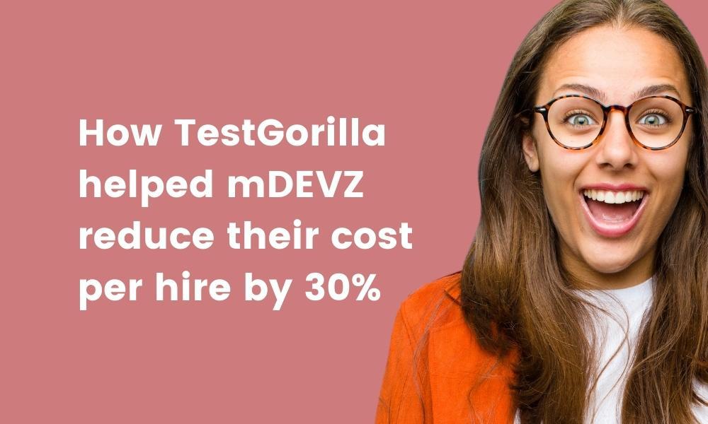 featured image of a case study about mDevz and how they benefited from TestGorilla